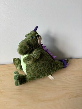Carlton Cards Vintage Green Dragon Heartwarmers Plush 🐉